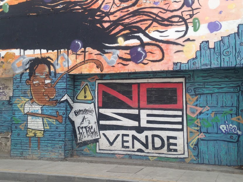A lot of the street art in the Getsemani neighbourhood is about anti-gentrification.